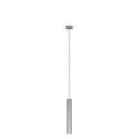 Lampadario Industrial-Minimal Xeana Metallo Grigio 1 Luce Gu10