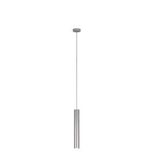 Lampadario Industrial-Minimal Xeana Metallo Grigio 1 Luce Gu10