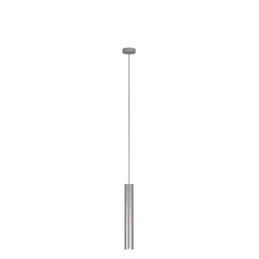 Lampadario Industrial-Minimal Xeana Metallo Grigio 1 Luce Gu10