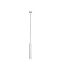 Lampadario Industrial-Minimal Xeana Metallo Bianco 1 Luce Gu10