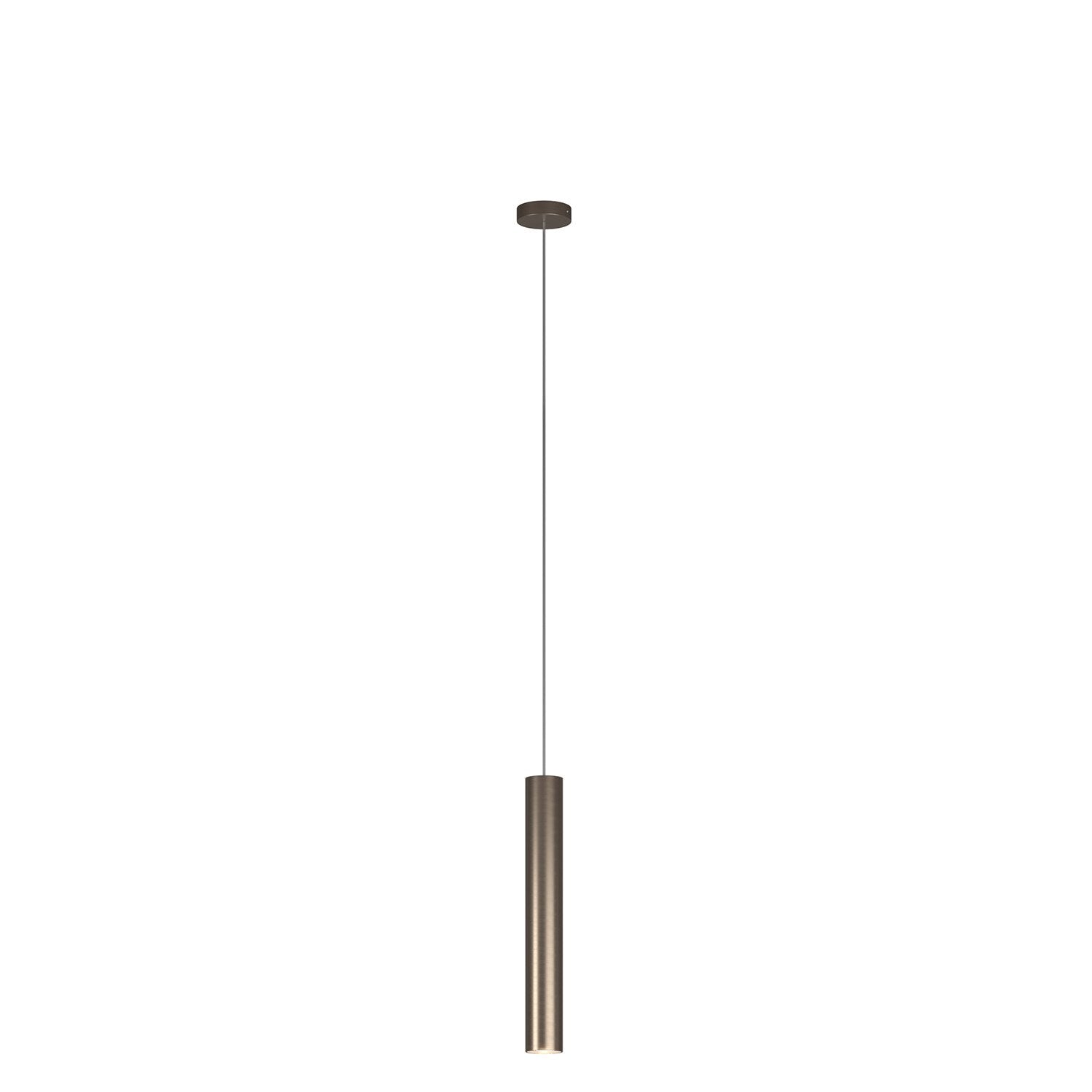 Sospensione Industrial-Minimal Xeana Metallo Bronzo 1 Luce Gu10