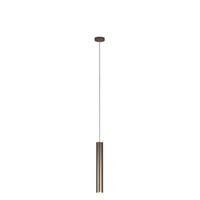 Sospensione Industrial-Minimal Xeana Metallo Bronzo 1 Luce Gu10