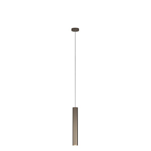 Sospensione Industrial-Minimal Xeana Metallo Bronzo 1 Luce Gu10
