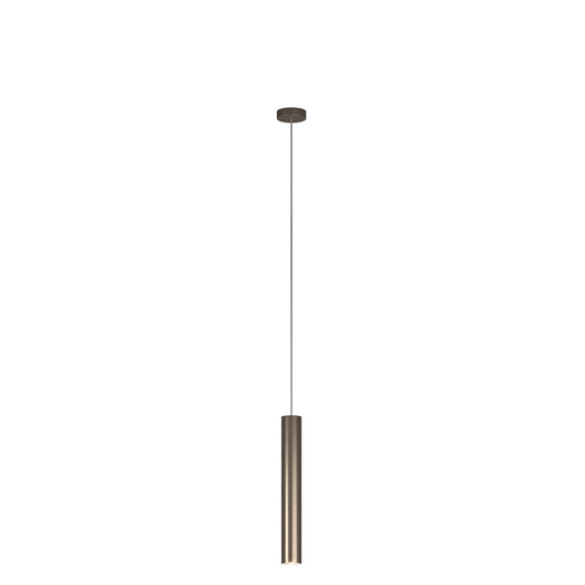 Sospensione Industrial-Minimal Xeana Metallo Bronzo 1 Luce Gu10