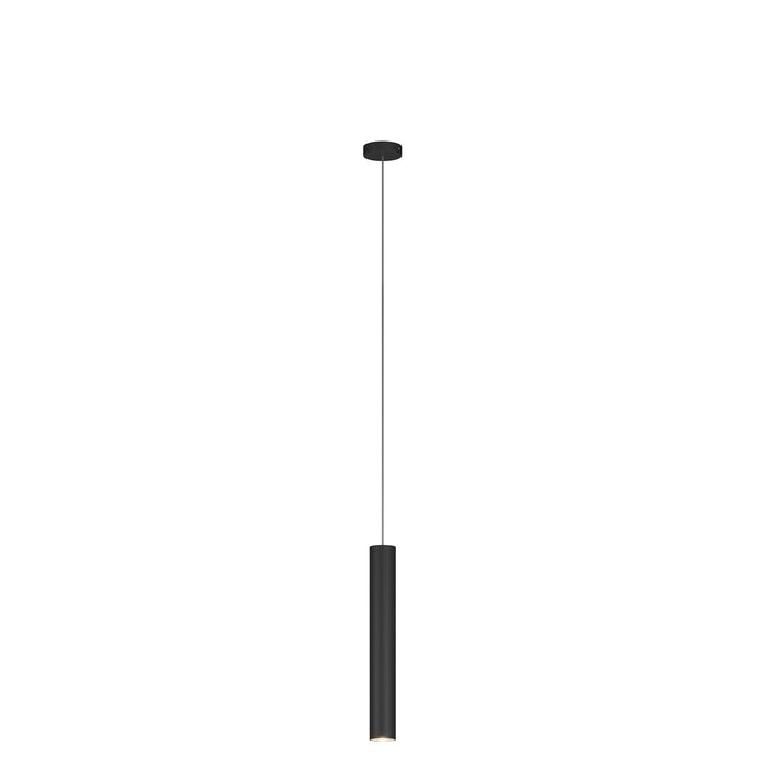 Lampadario Industrial-Minimal Xeana Metallo Nero 1 Luce Gu10
