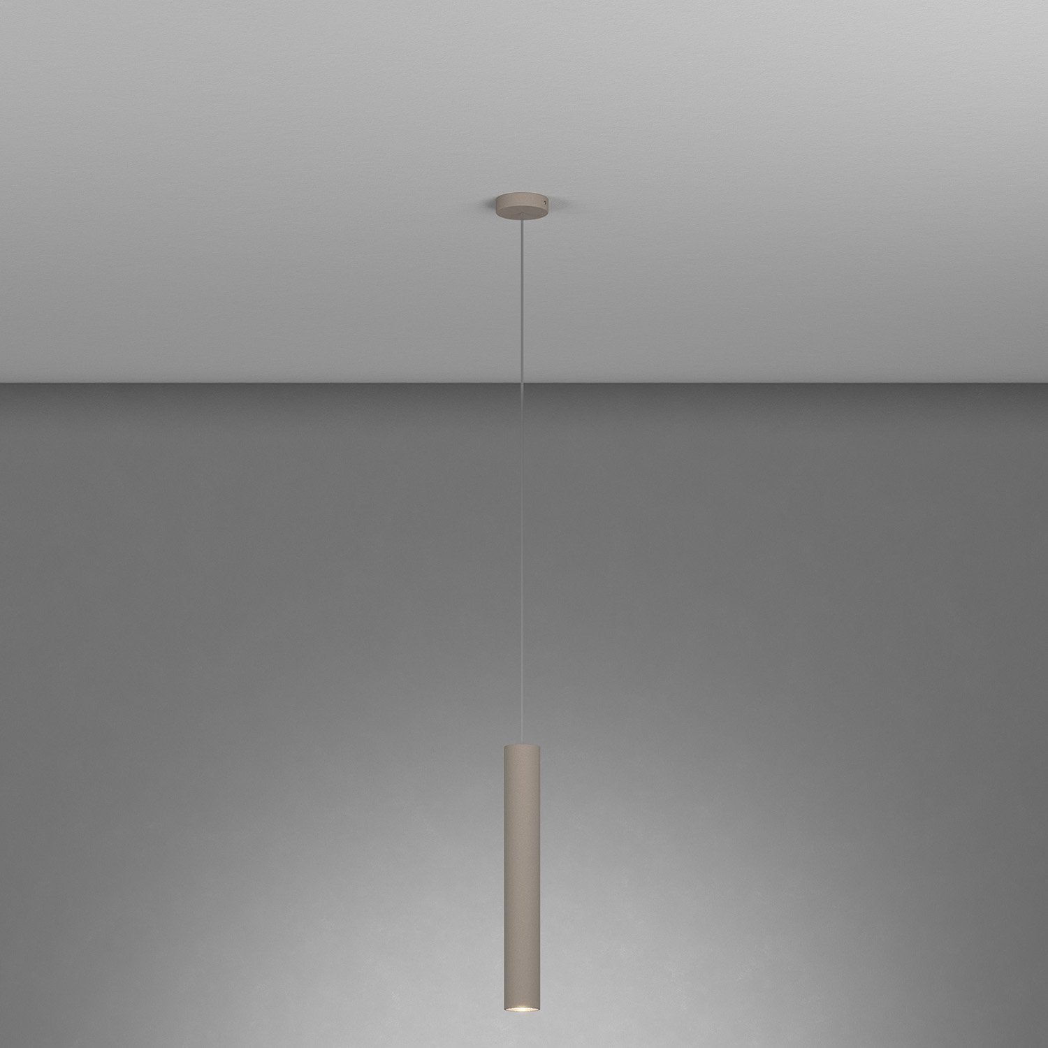 Lampadario Industrial-Minimal Xeana Metallo Marrone 1 Luce Gu10