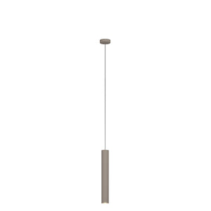 Lampadario Industrial-Minimal Xeana Metallo Marrone 1 Luce Gu10