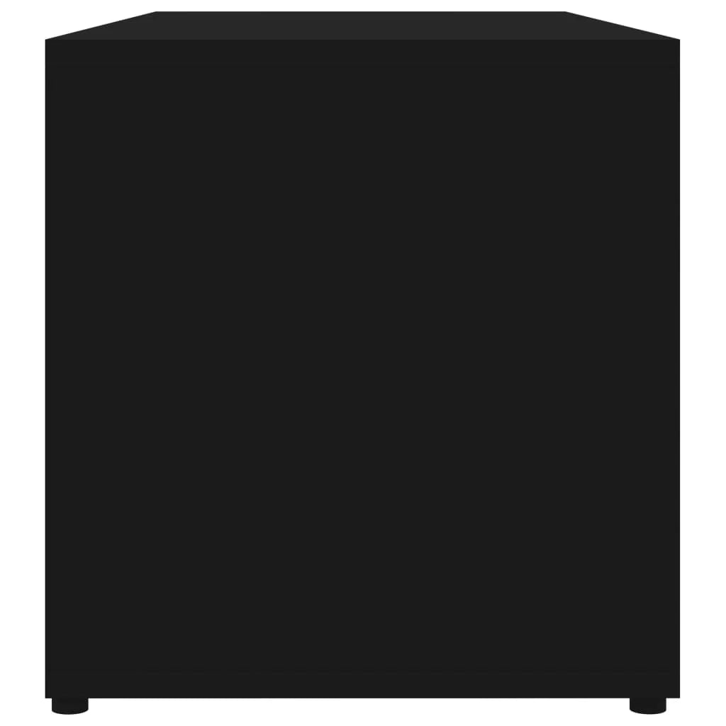 Mobile TV multimediale mensola TV credenza TV sala da pranzo soggiorno camera da letto 80 x 34 x 36 cm legno ingegnerizzato nero 02_0026261
