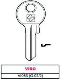 chiave ottone vi086 (g.vac 2) viro cod:ferx.vit11894