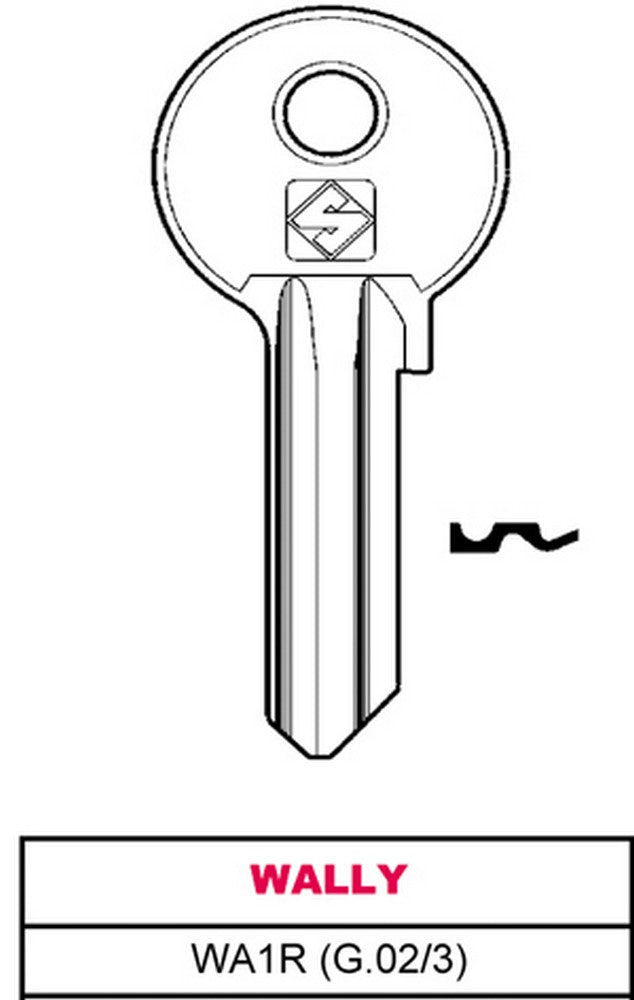 chiave ottone wa1r (g.vac 3) wally cod:ferx.vit11590