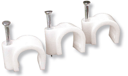 graffetta fissacavi con chiodo col. grigio mm. 3-4  100 pz. cod:ferx.vit13023