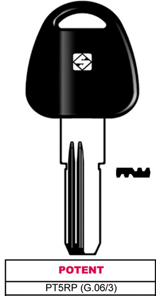 chiave punzonata ottone pt5rp (g.vag 3) potent cod:ferx.vit28596