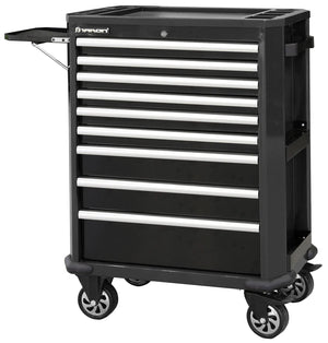 Carrello portautensili con 9 cassetti, colore nero