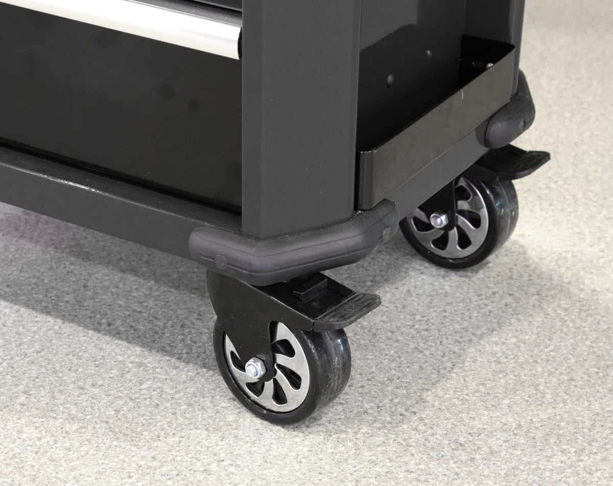 Carrello portautensili con 9 cassetti, colore nero