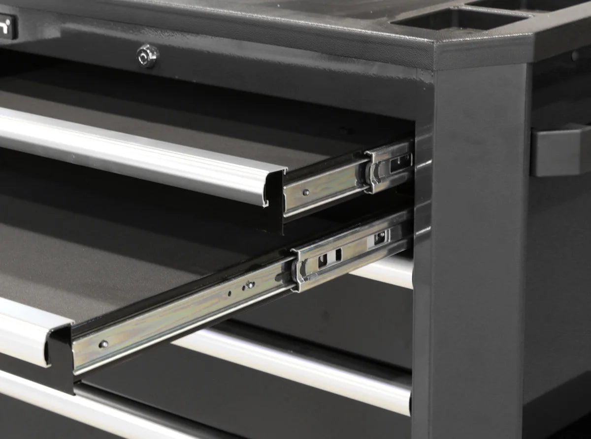 Carrello portautensili con 9 cassetti, colore nero