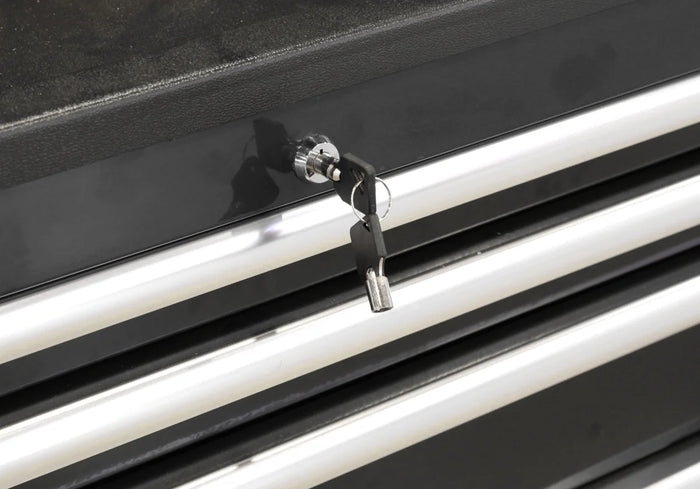 Carrello portautensili con 9 cassetti, colore nero