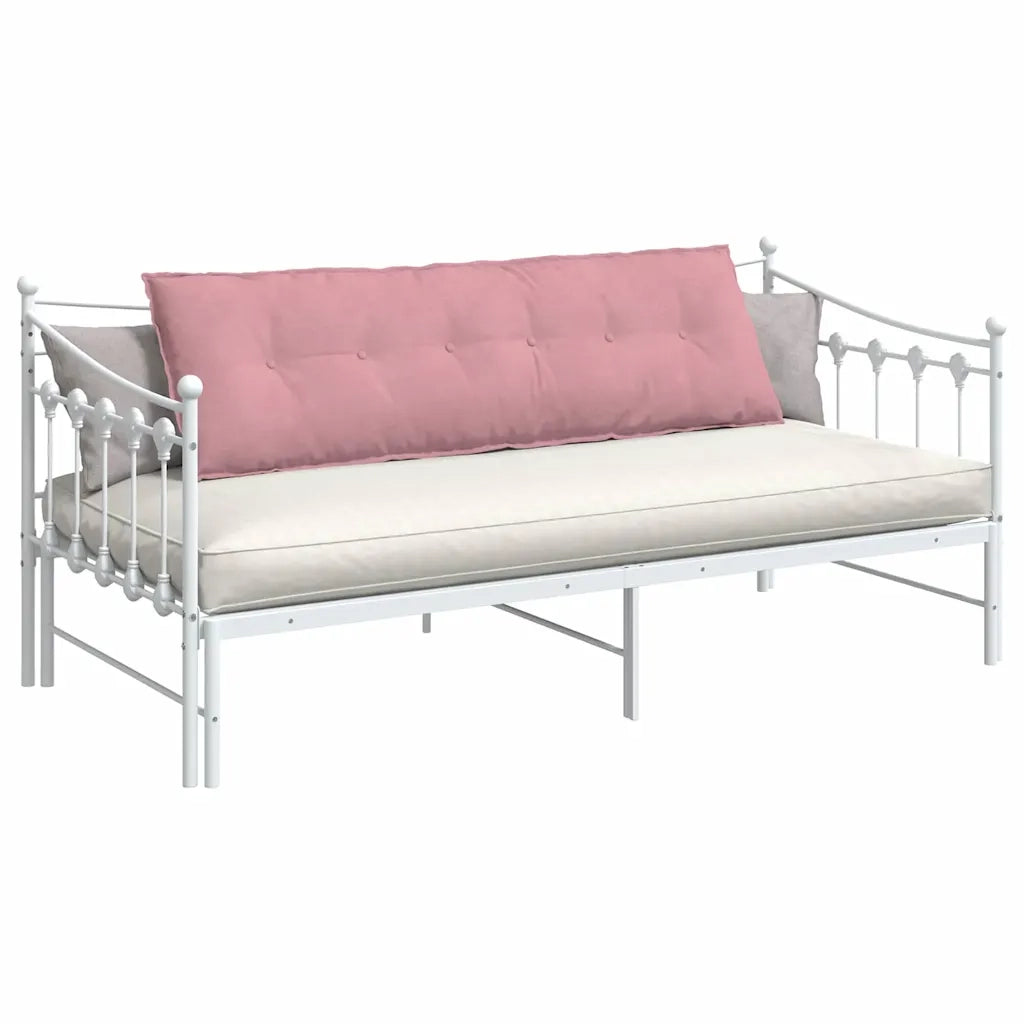 Cuscino per Schiena | Cuscino dorsale Rosa 160 x 50 cm Tessuto in Cords