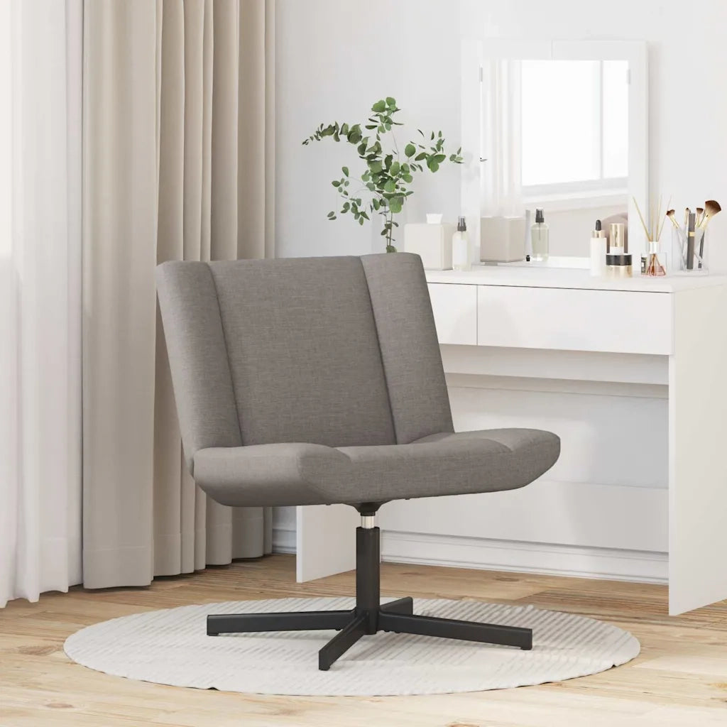 Sedia girevole Tortora 63 x 75 x 76 cm Tessuto CFW1797474