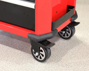 Carrello portautensili con 9 cassetti, colore rosso