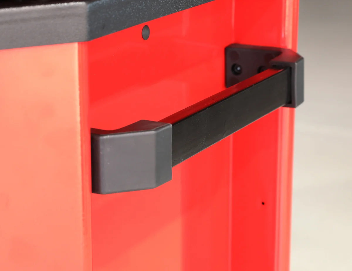 Carrello portautensili con 9 cassetti, colore rosso