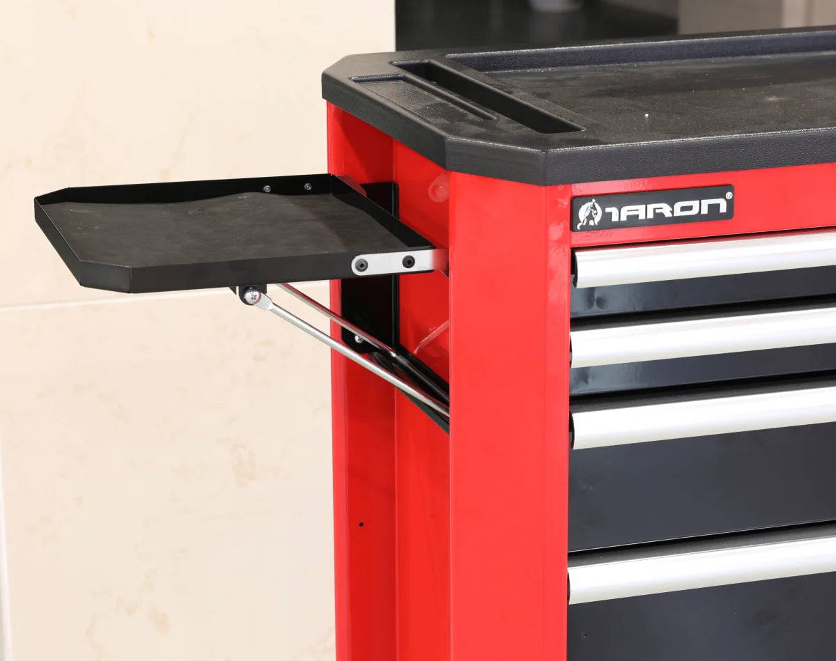 Carrello portautensili con 9 cassetti, colore rosso