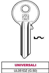 chiave silky ottone ul051dz (g.vgb 0) universale cod:ferx.vit30029