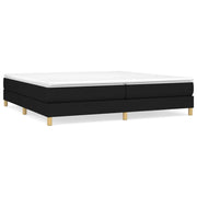 Letto matrimoniale | Letto per adulti | Struttura Letto a Rete a Molle Nero 200x200 cm in Tessuto