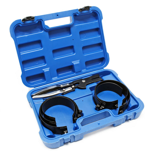 Set fasce elastiche di compressione con pinza per anello pistone 73-111 mm