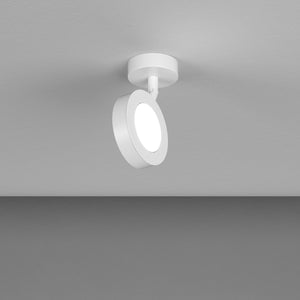 Plafoniera Industrial-Minimal Ryan Metallo Bianco 1 Luce Gx53