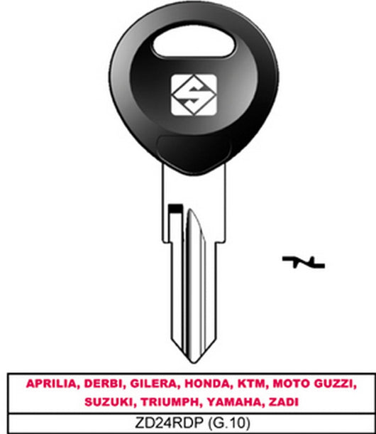 chiave per auto asc zd24rdp (g.vak 0) aprilia cod:ferx.vit28574