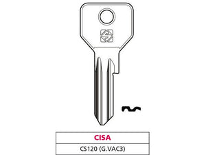 chiave asc cs120 (g. vac 3) cisa cod:ferx.vit47561