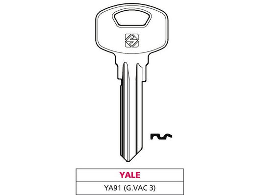 chiave asc ya91 (g. vac 3) yale cod:ferx.vit47546
