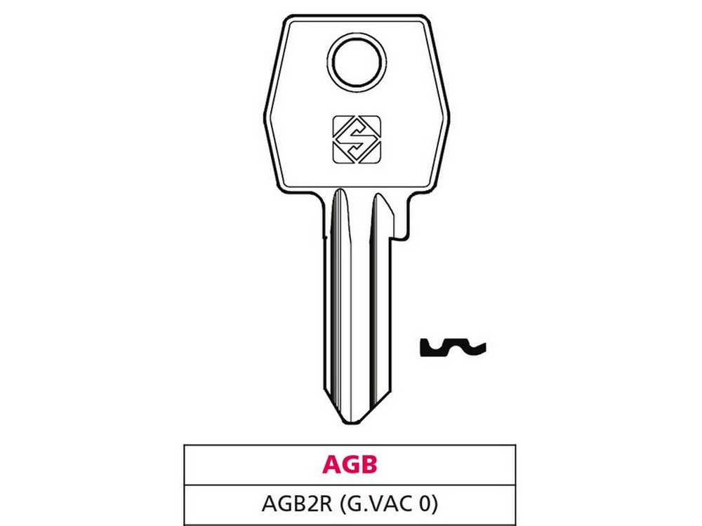 chiave ottone agb2r (g. vac 0) agb cod:ferx.vit47572