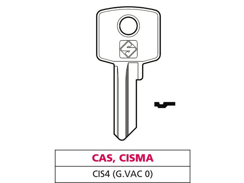 chiave ottone cis4 (g. vac 0) cas-cisma cod:ferx.vit47597