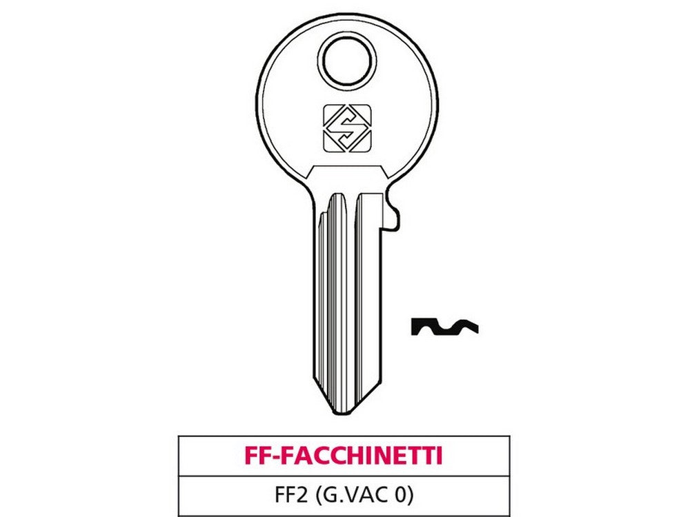 chiave ottone ff2 (g. vac 0) ff-facchinetti cod:ferx.vit47558