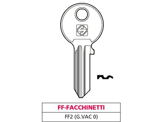 chiave ottone ff2 (g. vac 0) ff-facchinetti cod:ferx.vit47558