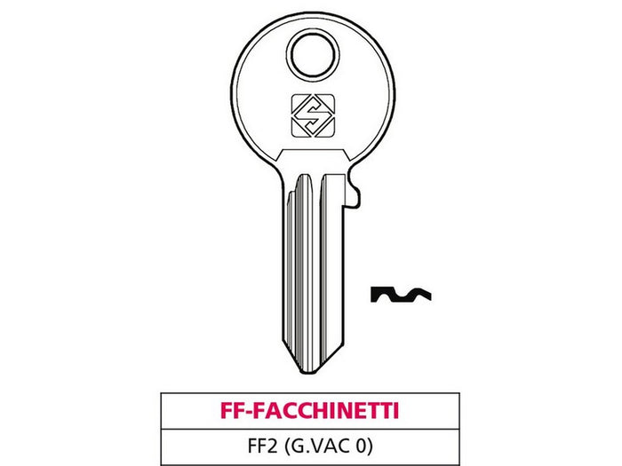 chiave ottone ff2 (g. vac 0) ff-facchinetti cod:ferx.vit47558