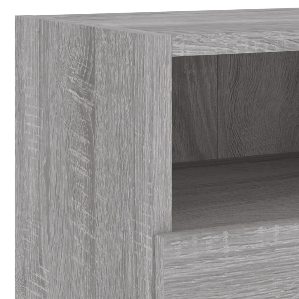 Mobili TV a Muro 4pz | Armadietto TV | Mobile Porta TV Grigio Sonoma in Legno Multistrato