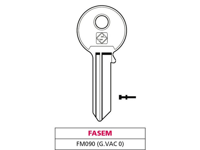 chiave ottone fm090 (g. vac 0) fasem cod:ferx.vit47560