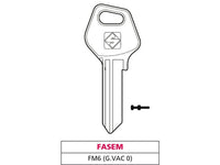 chiave ottone fm6 (g. vac 0) fasem cod:ferx.vit47567