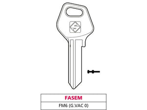 chiave ottone fm6 (g. vac 0) fasem cod:ferx.vit47567