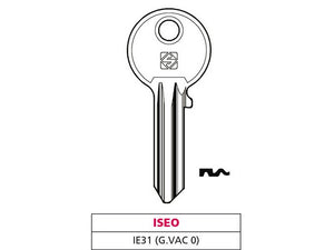 chiave ottone ie31 (g. vac 2) iseo cod:ferx.vit47557