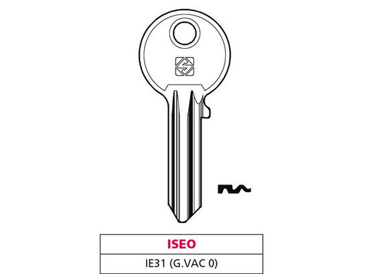 chiave ottone ie31 (g. vac 2) iseo cod:ferx.vit47557