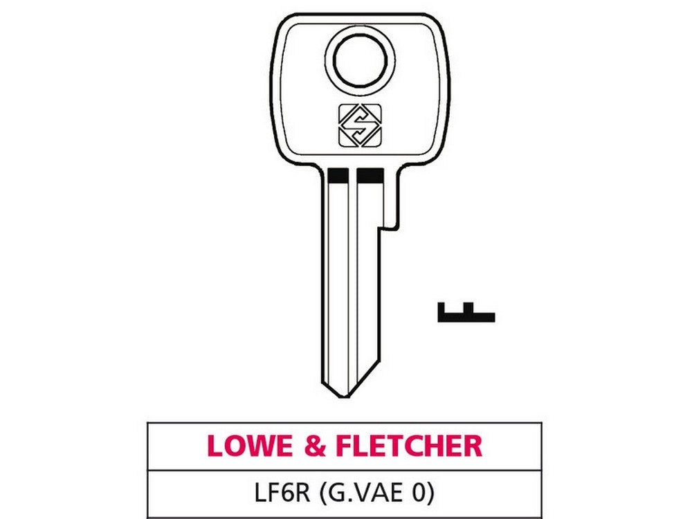 chiave ottone lf6r (g. vae 0) lowe & fletcher cod:ferx.vit47610