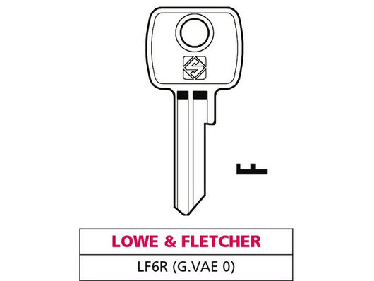 chiave ottone lf6r (g. vae 0) lowe & fletcher cod:ferx.vit47610