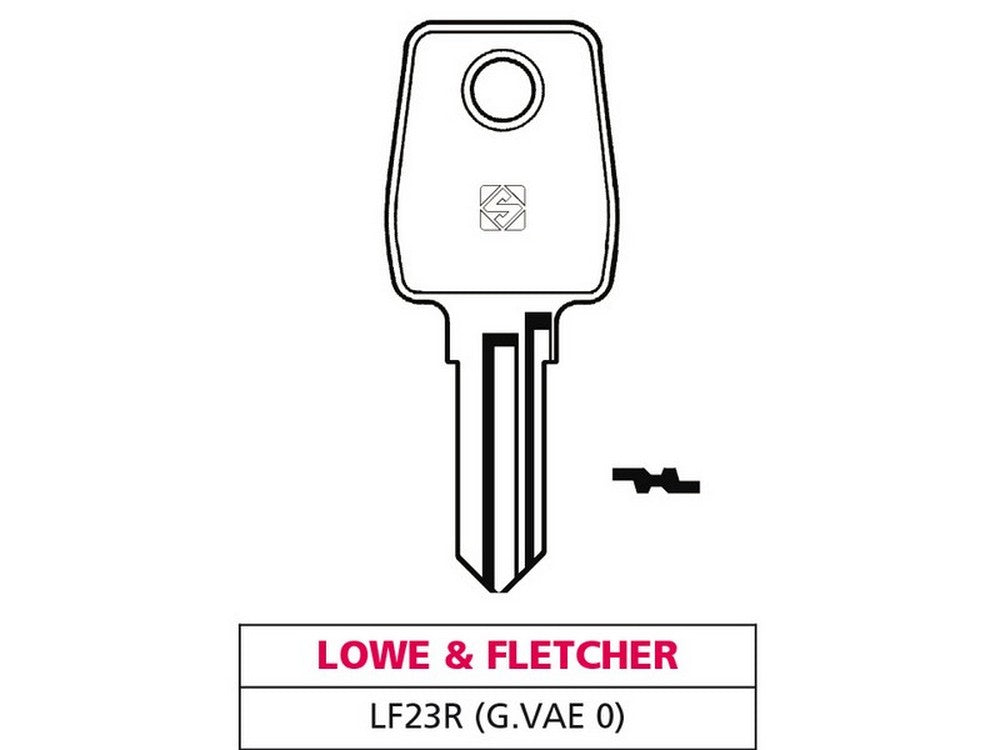 chiave ottone lf23r (g. vae 0) lowe & fletcher cod:ferx.vit47591