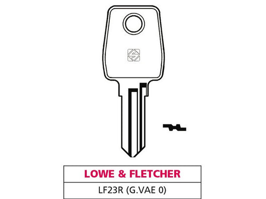 chiave ottone lf23r (g. vae 0) lowe & fletcher cod:ferx.vit47591