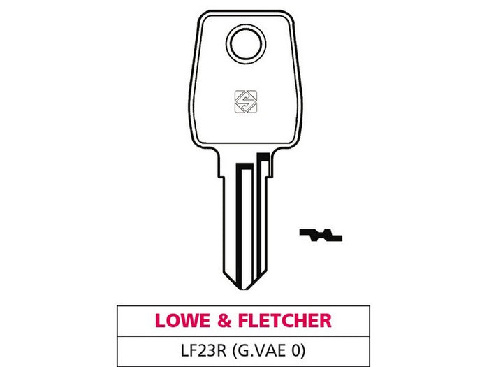 chiave ottone lf23r (g. vae 0) lowe & fletcher cod:ferx.vit47591