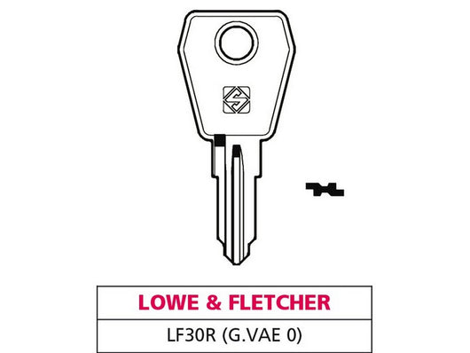 chiave ottone lf30r (g. vae 0) lowe & fletcher cod:ferx.vit47585