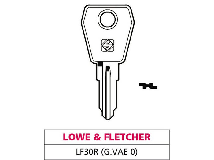 chiave ottone lf30r (g. vae 0) lowe & fletcher cod:ferx.vit47585